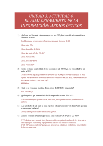 UNIDAD 3. ACTIVIDAD 4. EL ALMACENAMIENTO DE LA