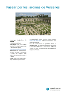 Pasear por los jardines de Versalles