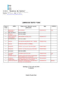 IES “Rosalía de Castro” LIBROS DE TEXTO 1º ESO