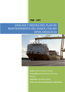 analisis y mejora del plan de mantenimiento del buque