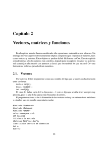 Capítulo 2 Vectores, matrices y funciones