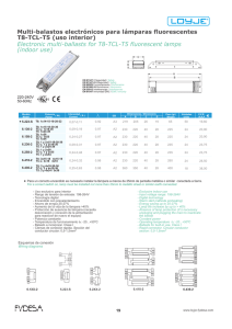 Multi-balastos electrónicos para lámparas fluorescentes T8-TCL