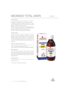 magnesio total limón - Ana Maria Lajusticia
