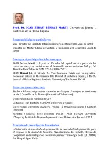BERNAT MARTI Joan Serafi - La plateforme de blogs de l`Université