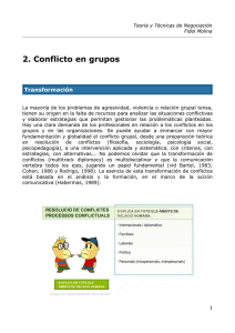 2. Conflicto en grupos - Universitat de Lleida