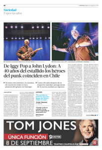 De Iggy Pop a John Lydon: A 40 años del estallido