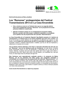 Los “Ramones” protagonistas del Festival Transmissions 2013 en