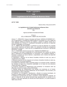 Poder Legislativo Ley Legislatura de la Ciudad de Buenos Aires
