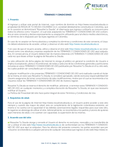 TÉRMINOS Y CONDICIONES 1. Proemio Al ingresar y utilizar este