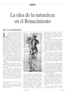 La idea de la naturaleza en el renacimiento - E