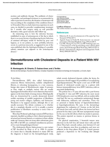 Dermatofibroma with Cholesterol Deposits in a Patient With HIV