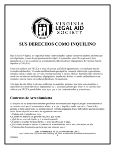 SUS DERECHOS COMO INQUILINO