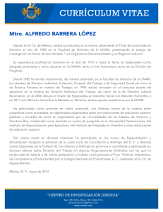 Mtro. ALFREDO BARRERA LÓPEZ