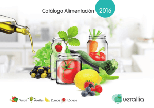 Catálogo Alimentación 2016