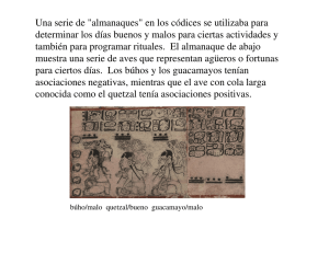 Una serie de "almanaques" en los códices se utilizaba para