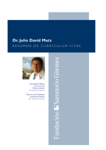 Dr. Julio Matz - Fundación Sanatorio Guemes