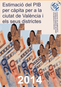 Estimació del PIB per càpita per a la ciutat de València i els seus