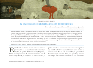 La imagen en crisis: el efecto anestésico del arte violento