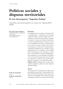 Políticas sociales y disputas territoriales