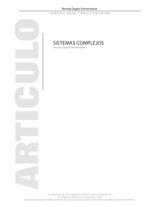 SISTeMAS CoMplejoS - Revista Digital Universitaria