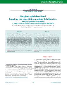 Hiperplasia epitelial multifocal: Reporte de tres