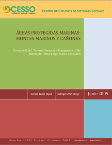 montes marinos y cañones - Gran Ecosistema Marino de la