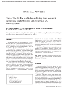 Use of OM-85 BV in children suffering from recurrent respiratory tract