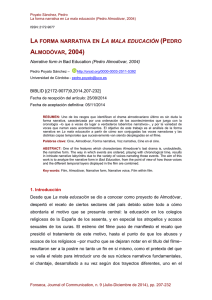 La forma narrativa en La Mala Educación (Pedro Almodóvar, 2004