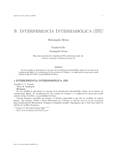 9. Interferencia Intersimbólica (ISI)