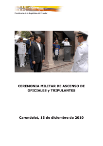 CEREMONIA MILITAR DE ASCENSO DE OFICIALES y