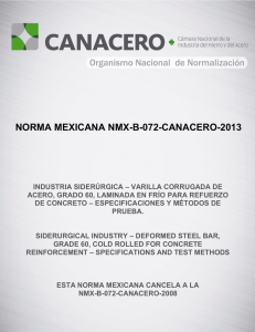 norma mexicana nmx-b-072-canacero-2013