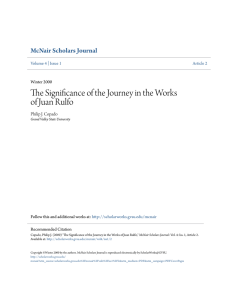 The Significance of the Journey in the Works ofJuan Rulfo