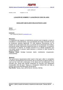 ISSN: 1989-6247 LUXACIÓN DE HOMBRO Y LUXACIÓN