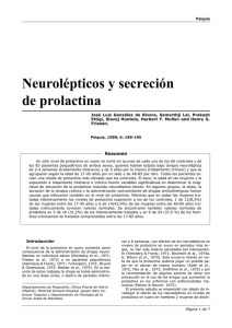 Neurolépticos y secreción de prolactina