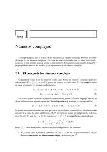 Tema 1: Números complejos