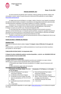 Documento del Proceso - Colegio Santa Úrsula Maipú