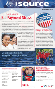 Bill Payment Stress - Southern Connecticut Gas