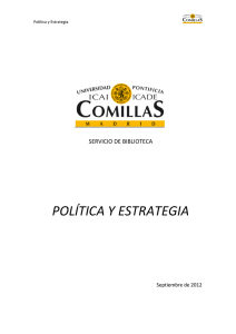 política y estrategia - Universidad Pontificia Comillas