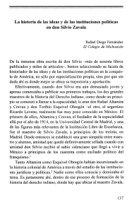 La historia de las ideas y de las instituciones políticas en