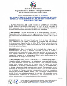 República Dominicana Superintendencia de Salud y Riesgos