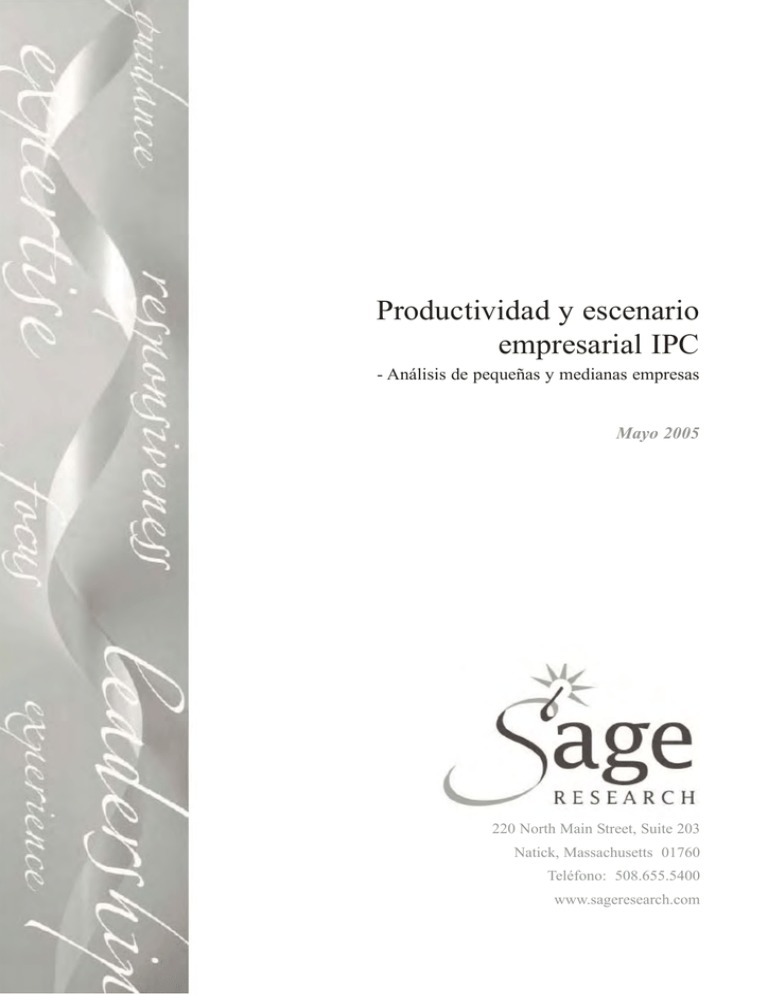 Productividad Y Escenario Empresarial IPC