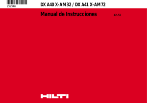 DX A40 X-AM32 / DX A41 X-AM72 Manual de Instrucciones