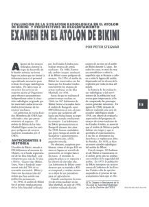 EXAMEN EN EL ATOLÓN DE BIKINI