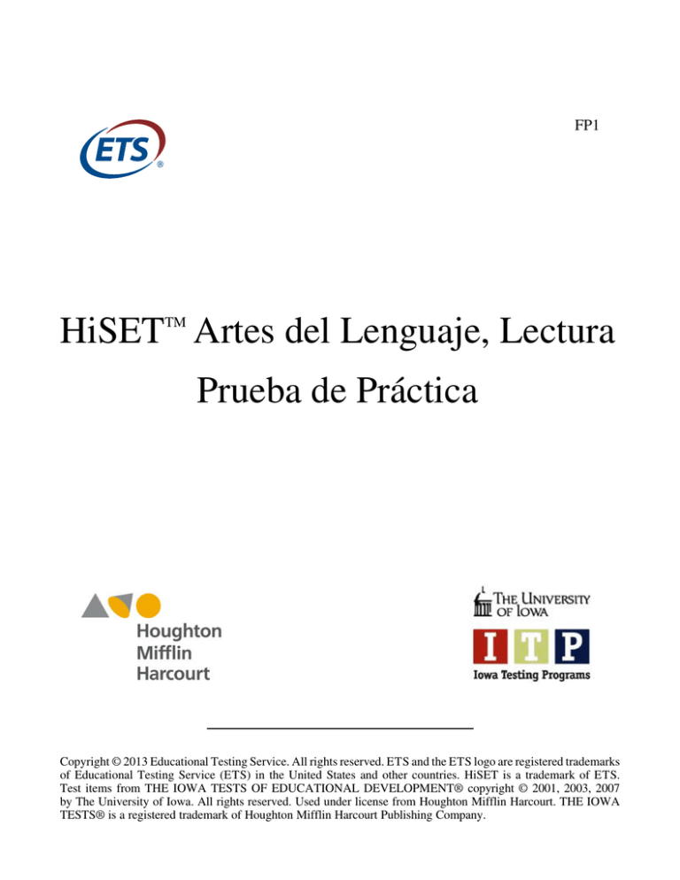 Hiset Language Arts Reading Practice Test