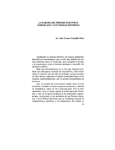 la marcha del proceso electoral dominicano y sus posibles reformas