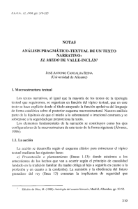 NOTAS ANÁLISIS PRAGMÁTICO-TEXTUAL DE UN TEXTO