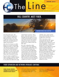 hill country, meet fiber. - Hill Country Telephone Cooperative