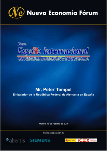 Mr. Peter Tempel - Nueva Economía Fórum