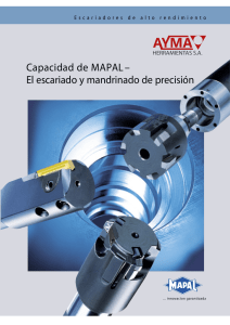 Capacidad de MAPAL– El escariado y mandrinado de precisión