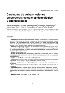 Carcinoma de vulva y lesiones precursoras: estudio epidemiológico